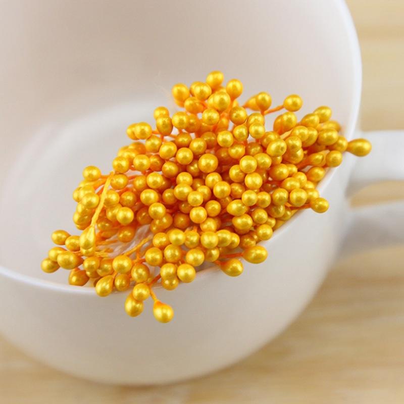 Mini Stamen Handmade Artificial Flowers Wedding Home Decoration DIY Christmas Scrapbook Accessories