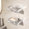 Soap Box Space-Saving Wall-Mounted Shower Soap Organizer Detachable Easy To Clean Soap Holder for Home Bathroom