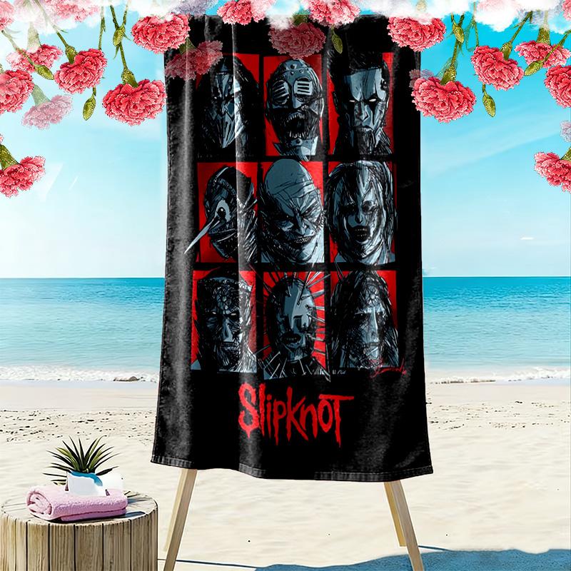 Metal Music Icons beach towel soft Beach towel for vacation photos quick-drying swim towel swim Outdoor pool towel beach Fashion Comfort beach towel