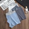4 PCS Men's Underwear Men's Pure Cotton Antibacterial Boxers Youth Cotton Breathable Boxers Boys' Shorts Underwear