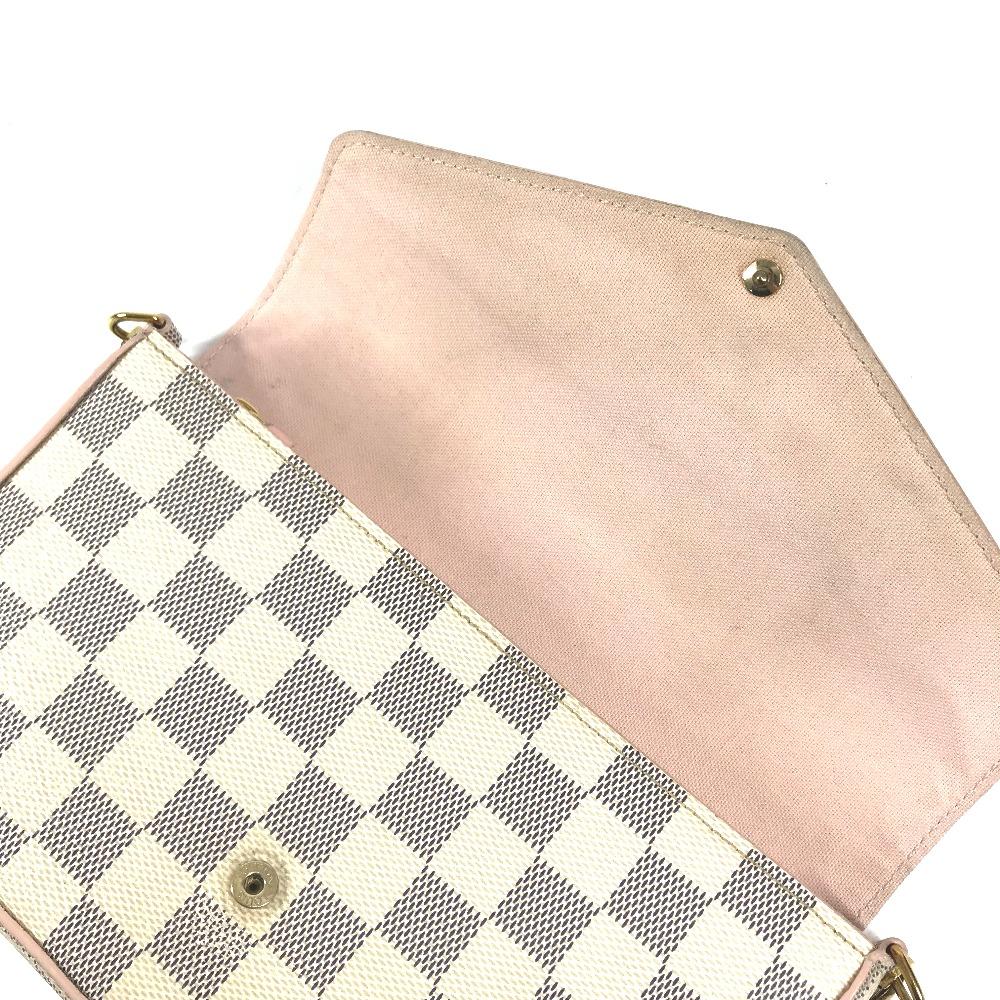 Louis Vuitton N60235  Damier Azur Pochette Felicie GM Long Wallet Shoulder Bag