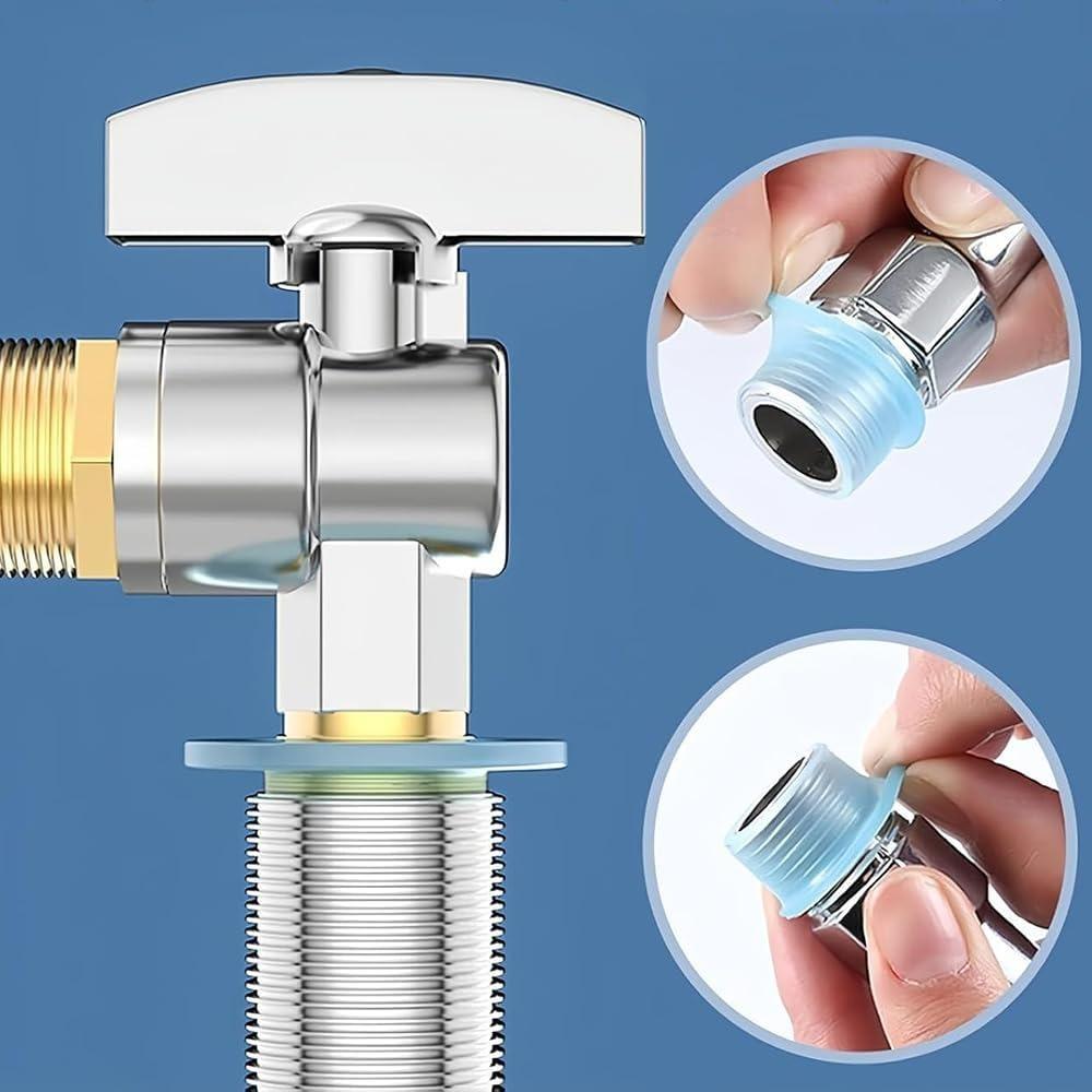 100-10pcs Faucet Silicone Rubber Ring Leak-Proof Sealing Gasket Quick Installation of Hose Angle Valve Water Nozzle Seal Gasket
