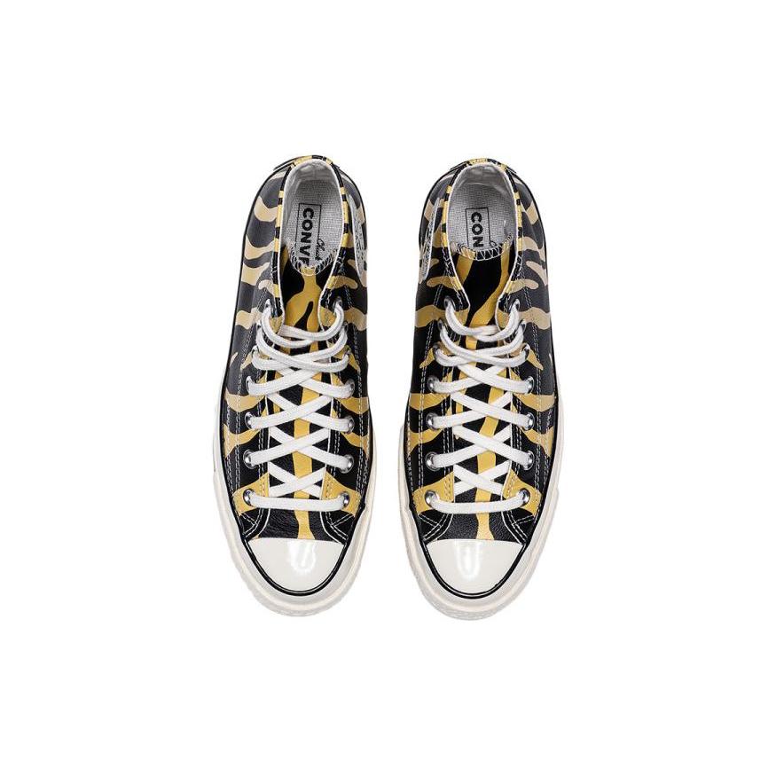 Converse Chuck 70 High 'Архивный принт - Серный Зебра' (унисекс) Яркие Серно-Черные / Белые Кеды из Холста 165965C