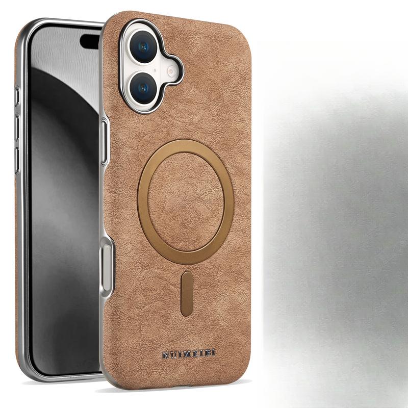Подходит для чехлов Apple 16, замшевый iPhone15promax, магнитный, 14 полная защита, 13 противоударный, матовое гальваническое покрытие