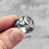 Кольца мужские из нержавеющей стали с тотемом викингов и кельтским узлом в стиле панк-винтаж для мужчин, бойфрендов, байкеров, ювелирных изделий, креативных подарков