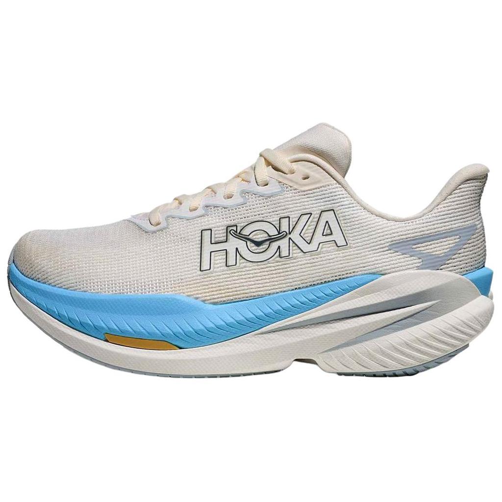 HOKA One One Дышащие повседневные беговые кроссовки Mach X 3 Женские Белые 1168872-WBS