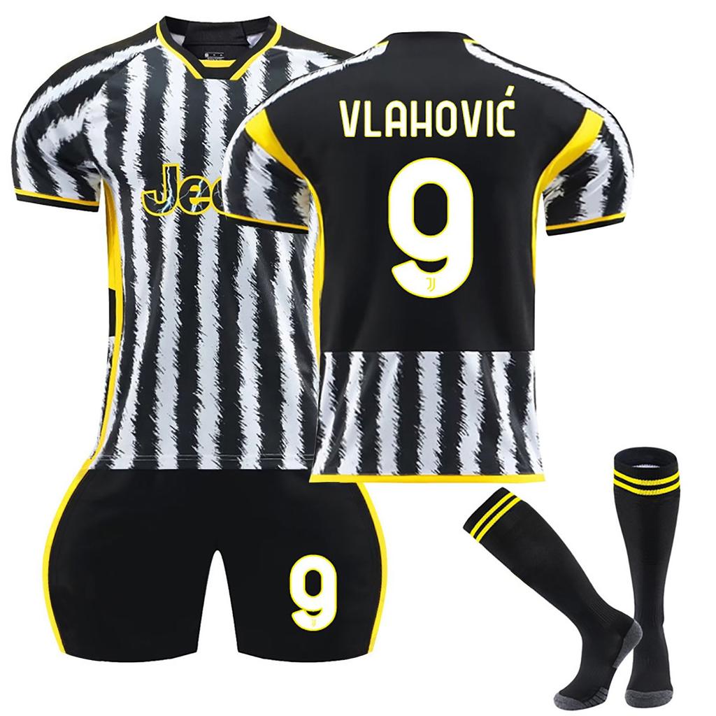 2324 Juventus-Home футбольные майки, шорты, комплект носков, новый сезон, шорты, носки, размеры для взрослых, одежда