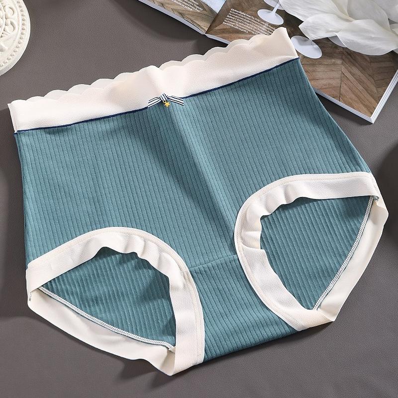 Large Size Lingerie Pure Cotton Plus Size Underwear Women's Briefs High Waisted Seamless Fashionable Triangle Panties Soft