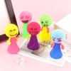 10Pcs Spring Jumping Man Toy Press Kids Bouncing Cartoon Expression Ball
