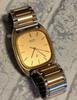 Рабочие SEIKO QUARTZ Twin Quartz Chariot Винтажные Все Винтажные Мужские Часы, Золотые, Кварцевые, Золотые