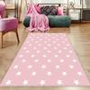 Pink Star Non-Slip Base Machine Washable Carpet, Living Room, Kitchen Rug, Bathroom and Bedroom Rug