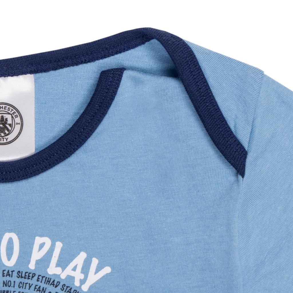 Manchester City FC Baby Boys Long Pyjama Set