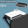 2 шт., верхняя полка для хранения ТВ-экрана, регулируемая полка для хранения компьютерного монитора, пульт дистанционного управления, Wi-Fi-маршрутизатор, органайзер для дома