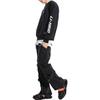 Li-Ning Свободная флисовая толстовка с вышитым логотипом, мужские топы, черный AWDQD27-3