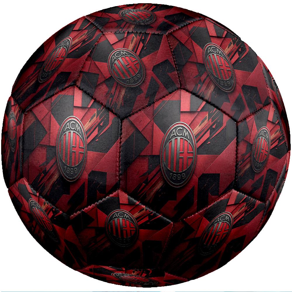 Футбольный мяч в тематике AC Milan, размер 5. Мягкий на ощупь, профессиональный тренировочный мяч для занятий спортом на открытом воздухе.