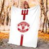 Manchester Football Flannel Blanket Soft All-Season Throw, Design for Camping, Car Travel, Hiking Sofa, Bed, Office Perfect Gift for Parties