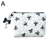Милый бант цветок стеганый хлопок косметичка женская женская тканевая сумка портативный несессер на молнии органайзер для косметики для девочек