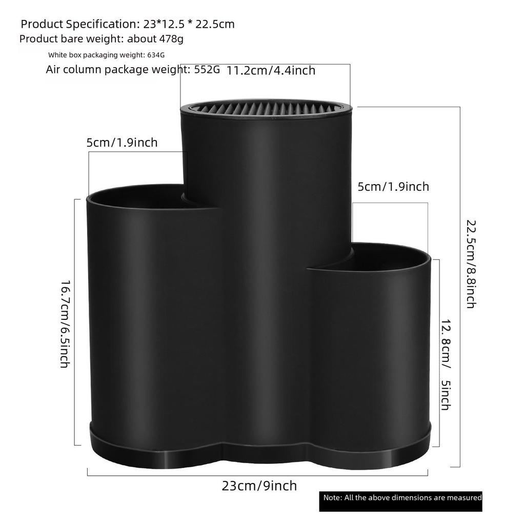 Современная стойка для хранения кухонных ножей и столовых приборов