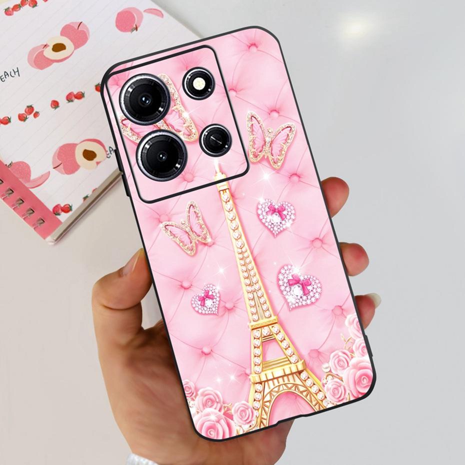 Модный Чехол-бабочка для телефона Infinix Note 30i Note30 Pro 2023 Мягкий Силиконовый ТПУ Задняя Крышка Для Infinix Note 30 Pro Note30i
