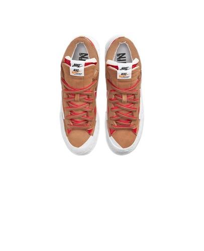 Nike Sacai Blazer Low x Sacai Британский Коричневый Коричневый Загар Красный Повседневный DD1877-200