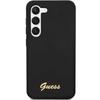 Guess Guhcs23Sslsmk S23 S911Czarny/Black Hardcase Silicone Vintage Gold Logo