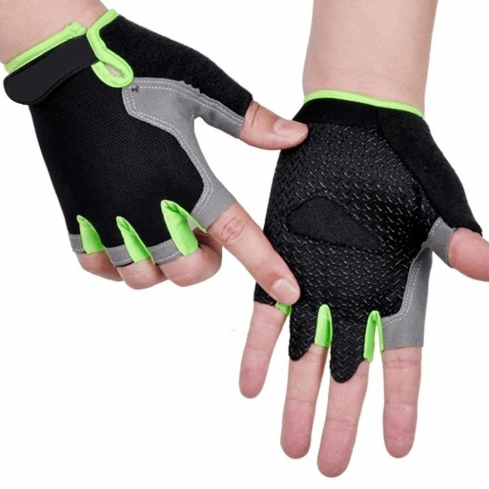 Fingerless Women Men Cycling Gloves Breathable Bicycle Accessories Hiking Camping