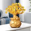 Golden Money Tree Ornament Bring Good Luck Fortune Lucky Bag Tree Resin