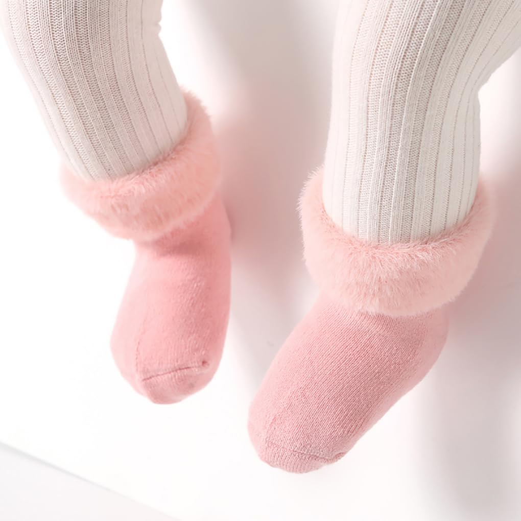 Детские носки для малышей 12–36 лет, набор из 5 пар [MOMSMENU] Носки, Хлопок, Мягкие, Осень, Зима, Толстые, Теплые, Месяцы,