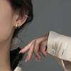 Temperament Star Earrings for Women's Silver Mini Small Design Ear Buckle New Year's New Style