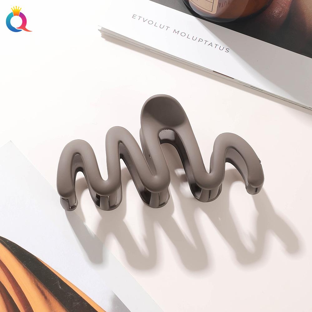 Цветная заколка для волос с волнистым кончиком Заколка для волос Заколка для волос Updo Заколка-акула Аксессуары для волос