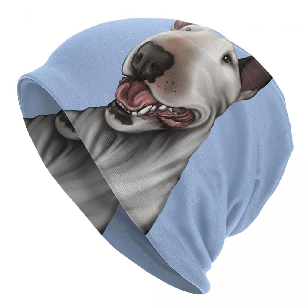 Английские шапки с черепами для бультерьера, уличная зимняя теплая женская вязаная шапка унисекс, шапка с капюшоном для животных, домашних питомцев, щенков