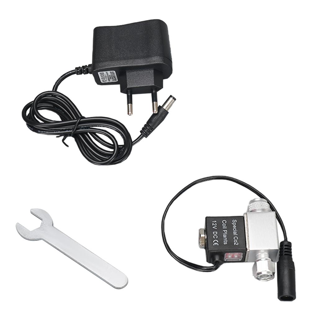 Электромагнитный клапан для регулятора системы аквариума CO2, выход 12 В постоянного тока, подключение M10 * 1, внешняя резьба, одинарная