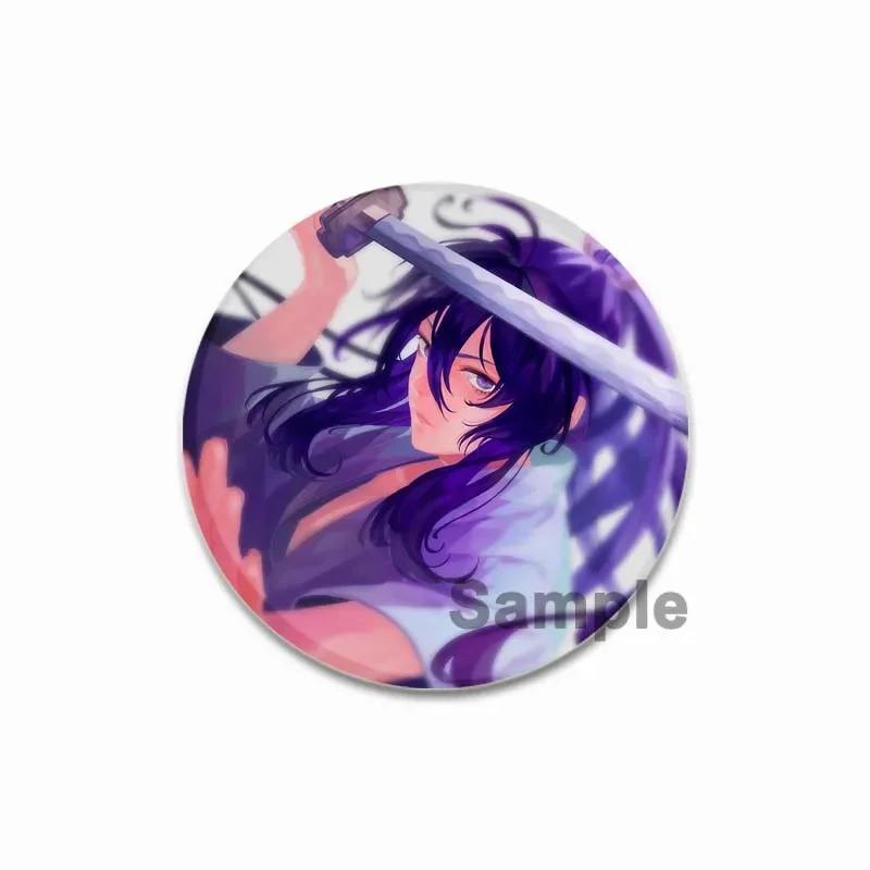 32/44/58MM Tinplate Brooch Ensemble Stars SOUMA KANZAKI Round Pins Cute Cartoon Badge for Backpacks Clothing Accesoory Jewelry