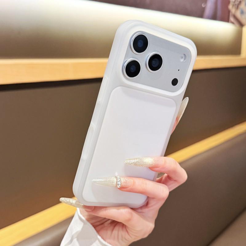 iPhone 17 Pro Max Case: Original Large Window Jelly Ice Cream Design, 17 Buttons, Apple-Compatible