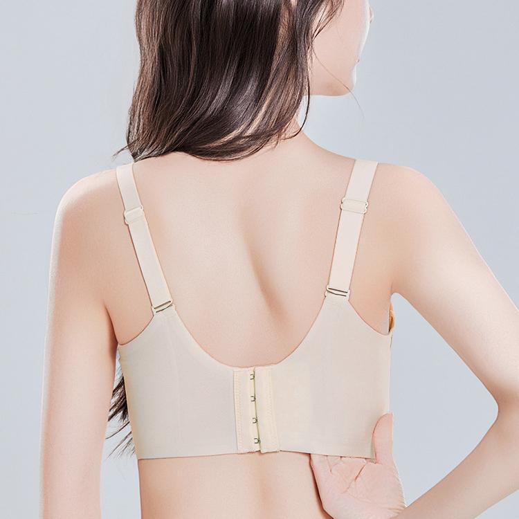 Thin Underwear Women's Gathering Bra Seamless Bra Breast Retraction Anti-sagging Breathable Women's Bra Push Up Bra