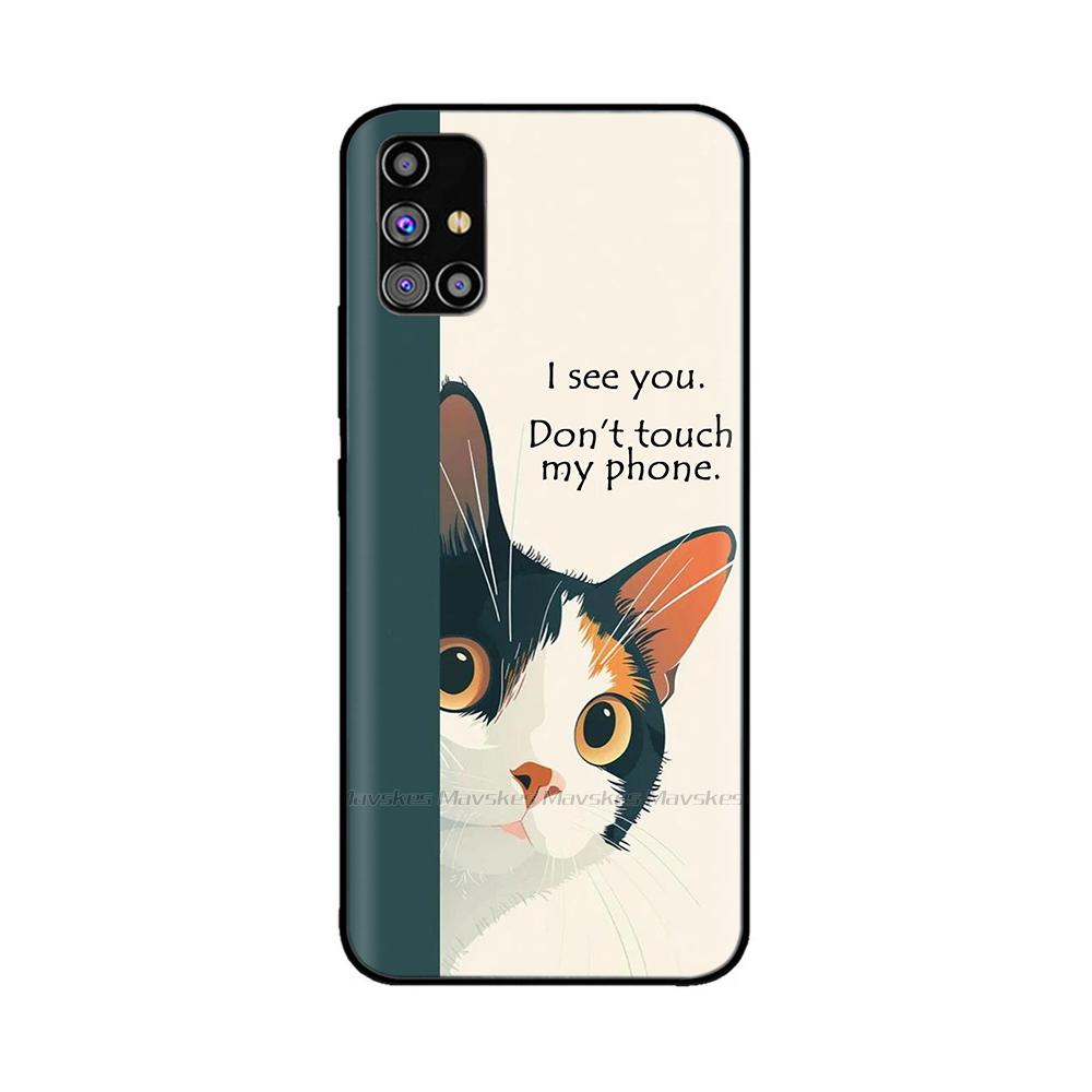 For Samsung Galaxy A51 Phone Case Heart-Butterfly Funda For Samsung A51 Case A 51 4G 5G Cover Protection Liquid Silicone Bumper