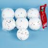 6/12 Pcs 4cm Christmas Tree Decoration Xmas White Snowball Foam Ball Party Hanging Ornament Balls