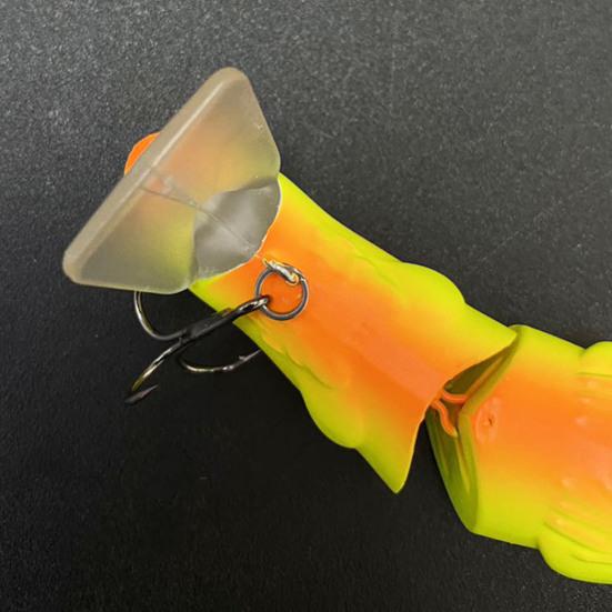 Yousheng 7 шт. 8 см/15,3 г Приманка-мышь с крючком, 2 секции, для дальнего заброса, биомиметическая крыса, жесткая искусственная приманка, аксессуары для пресноводной и морской рыбалки