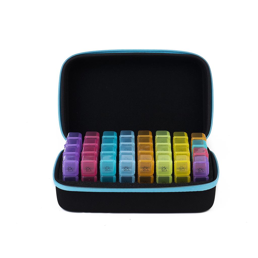 1 Piece Ivory White Large Capacity Pill Box for Household Medicine Storage Multi-layer Classification Household Medicine Box