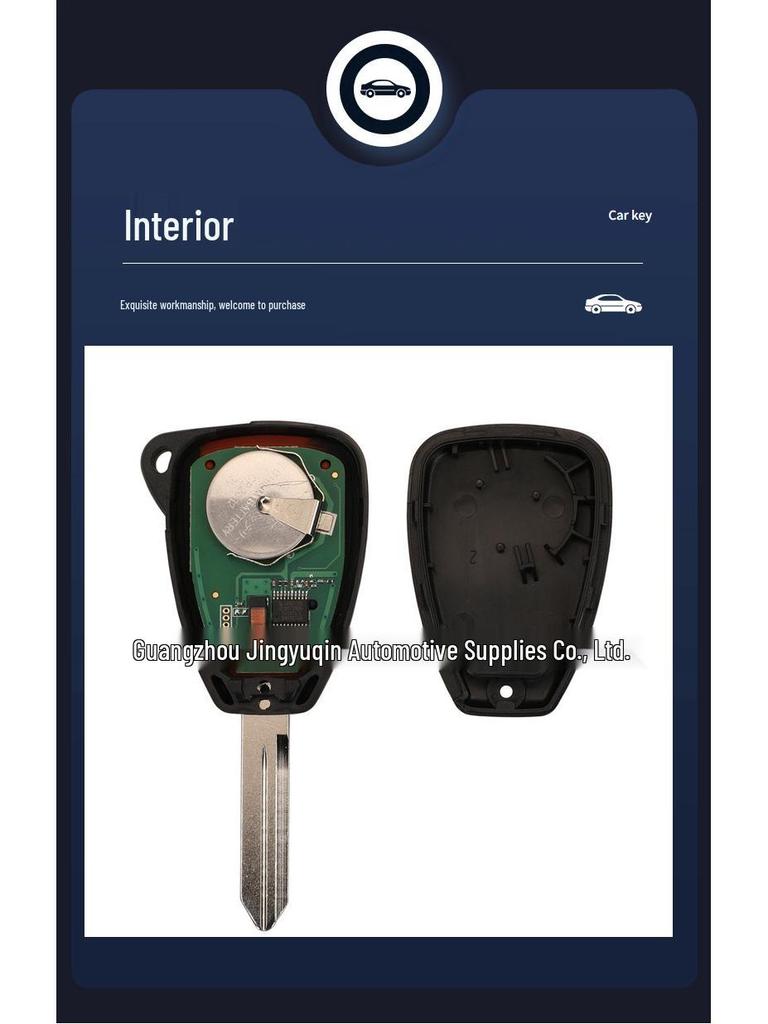 Совместимый брелок-ключ KOBDT04A для Jeep, Dodge, Chrysler - 315/433 МГц ID46