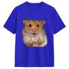 Cute Hamster MeMe T Shirts for Unisex Cotton Funny TShirt Crewneck Tee Shirt Short Sleeve Tops New Arrival