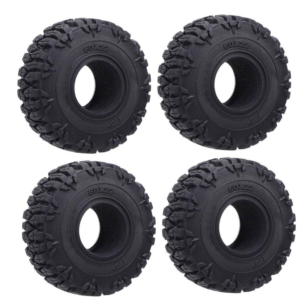 RC Wheel Tire with Hub Plastic Enhanced Handling High Simulation RC Crawler Tire for Axial SCX24 1/24 RC Wheel Tire