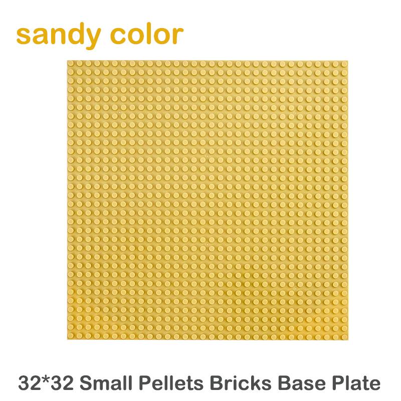 1PCS/4pcs Color 32x32 Base Plates Blocks Small Particle Size Dots DIY Toy Bricks Parts Baseplates Assembly Plate Blocks For Kids