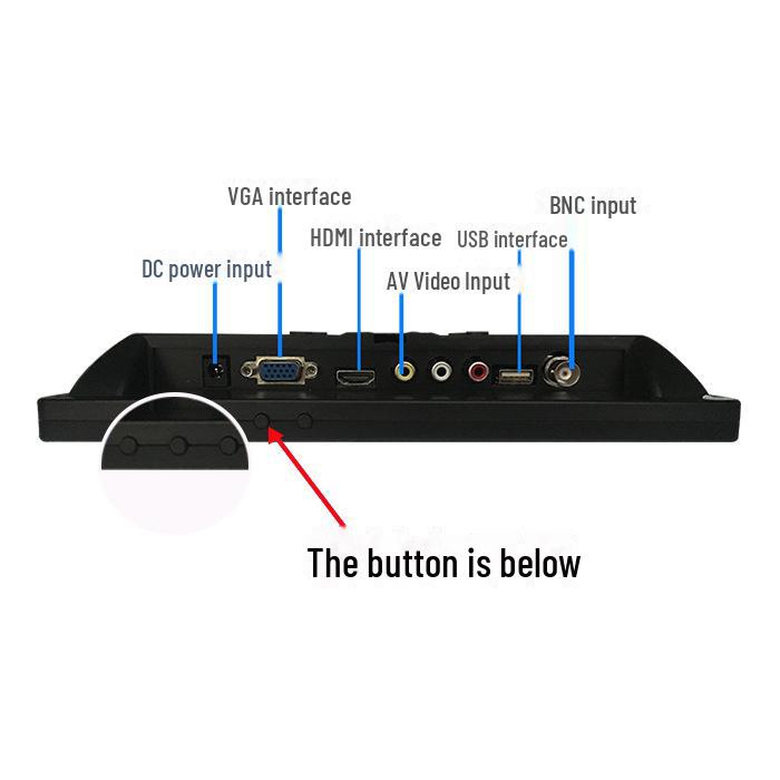 10-15 Inch Compact LCD TV with 4:3 Display, VGA, AV, HDMI Inputs for Cash Register & HD Monitor