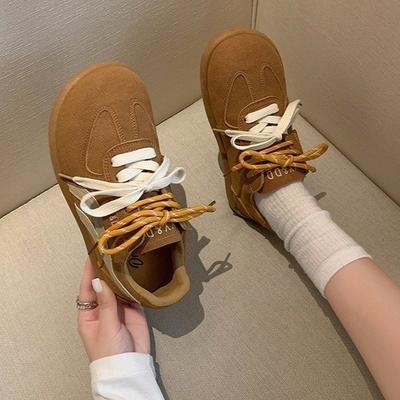 Американские ретро немецкие кроссовки женские весна 2025 новые спортивные и любительские легкие кожаные кроссовки с мягкой подошвой модная обувь