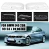 2 Door Headlight Clear Lens Cover Lampshade Headlamp Clear Shell For BMW 3 Series E46 2DR 1999-2003 M3 2001-2006 Headlamp Cover