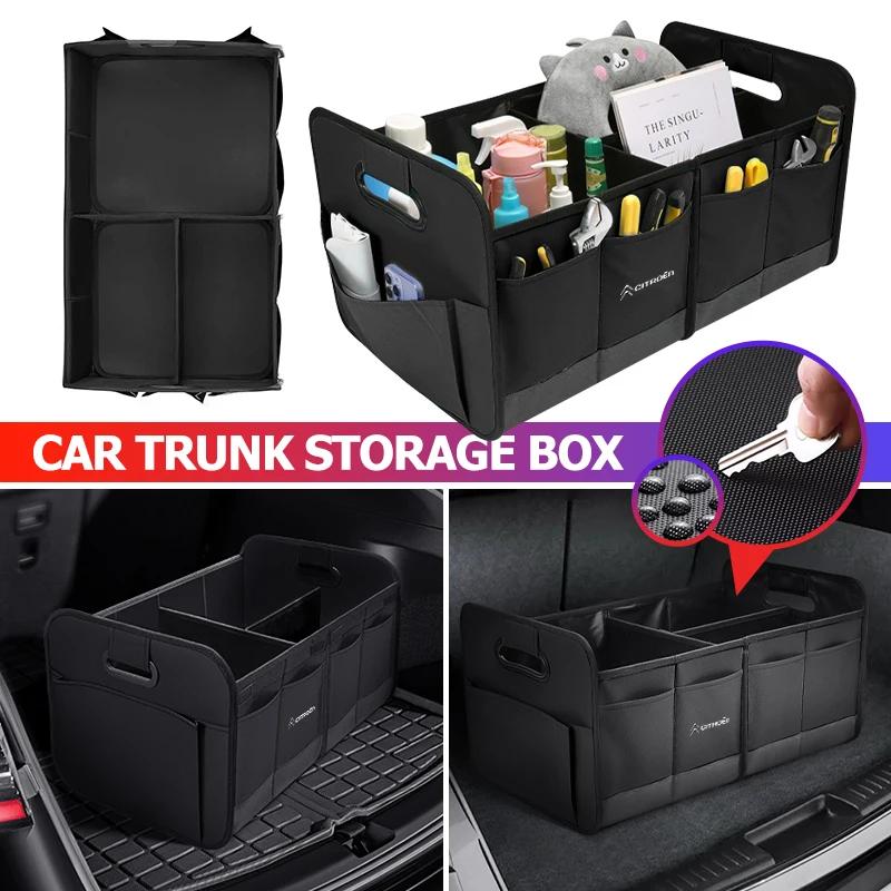 AKK1 Car Trunk Storage Box Oxford Foldable Sundry Organizer Cargo Case For Citroen C4 C3 C5 C1 C2 C6 C4L DS3 DS4 Berlingo Picasso