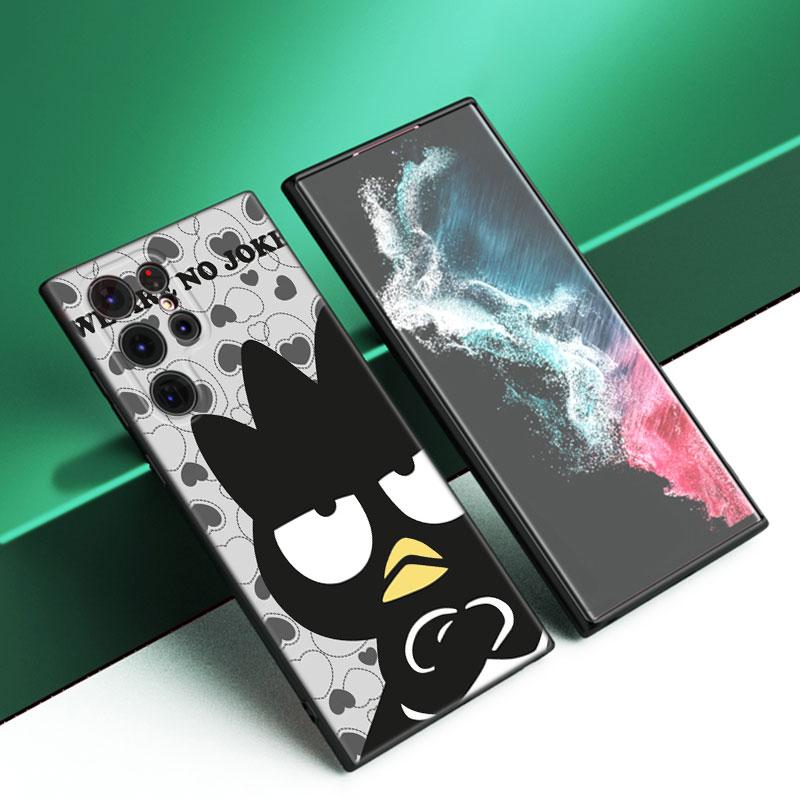 Kitty Bad Badtz Maru черный силиконовый чехол для телефона Samsung Galaxy S23 S21 S20 FE S24 S22 Ultra S10E S10 S9 S8 Plus
