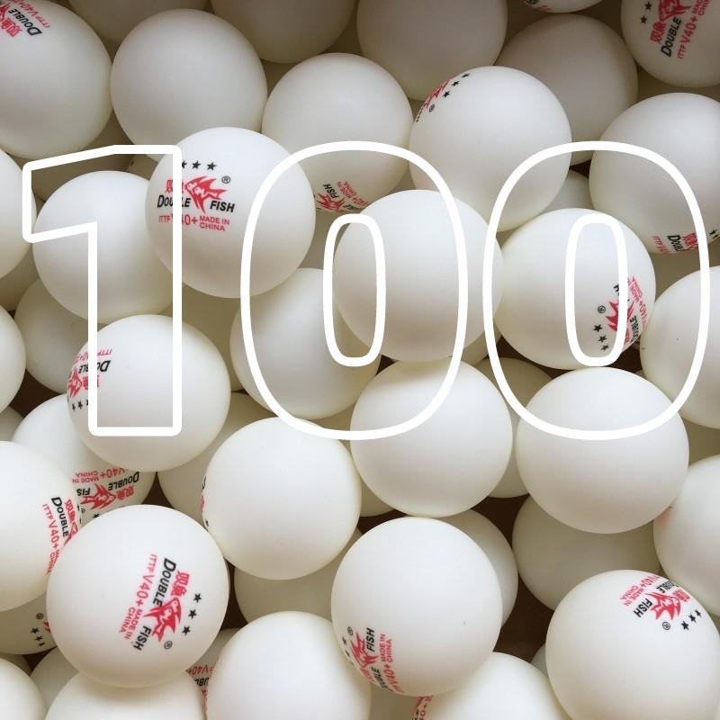 DOUBLE FISH V40 + оригинальные 3-звездочные мячи для пинг-понга со швами из АБС-пластика, новый материал, мячи для настольного тенниса с одобрением ITTF
