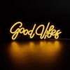 Новые светодиодные неоновые вывески Chi-buy Goodvibes с питанием от USB, ночники, 3D настенные художественные и игровые комнаты, спальни, гостиной, декор, лампы, знаки